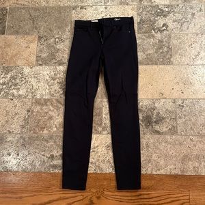 GAP blue high rise skinny pants, 27